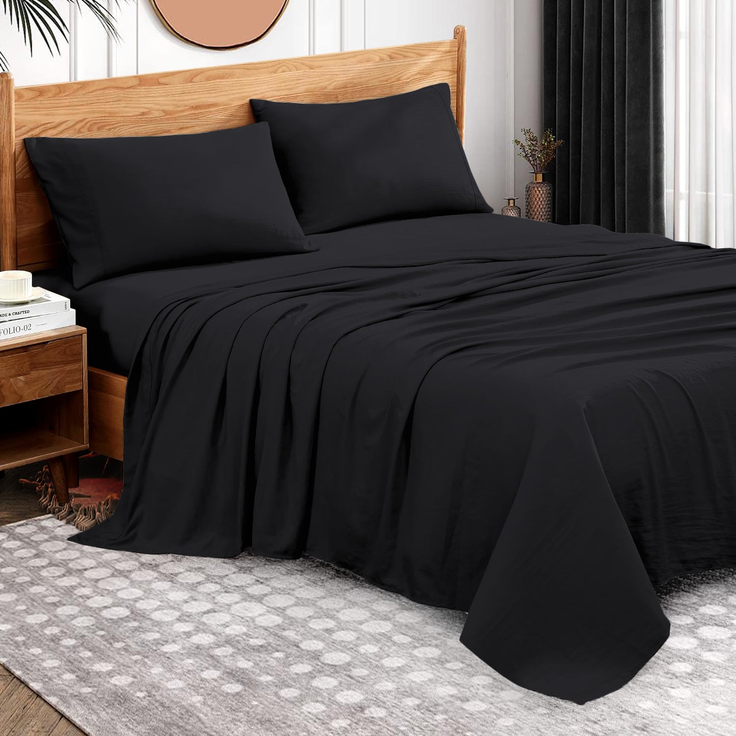 800TC 100% Organic Cotton 1pc Flat Sheet All Size/Colors ( 1 Flat & 2 Pillowcases )