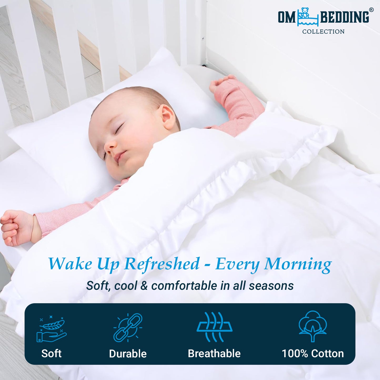 Premium Brushed Microfiber All Season Export Quality 1pc Comforter, 300GSM, 700+ Fill Power, 45 oz Fill Weight