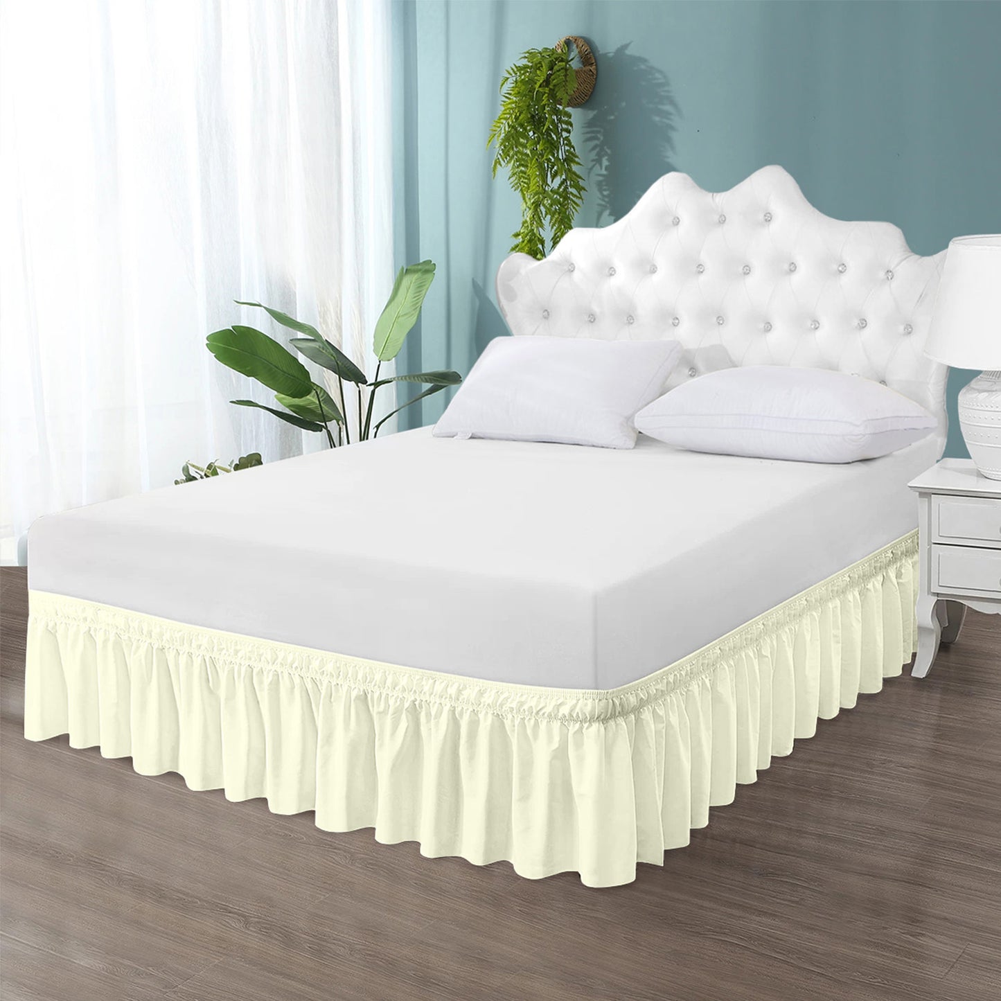 Premium Brushed Microfiber Wrap Around Ruffled 1pc Bedskirt All Drop/Size