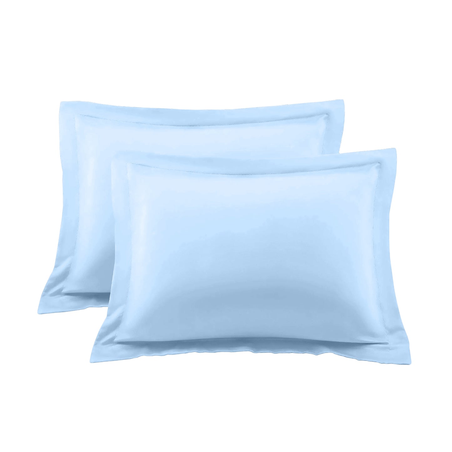 400TC 100% Organic Cotton European Pillow Shams Set o f 2 - Envelope Closure