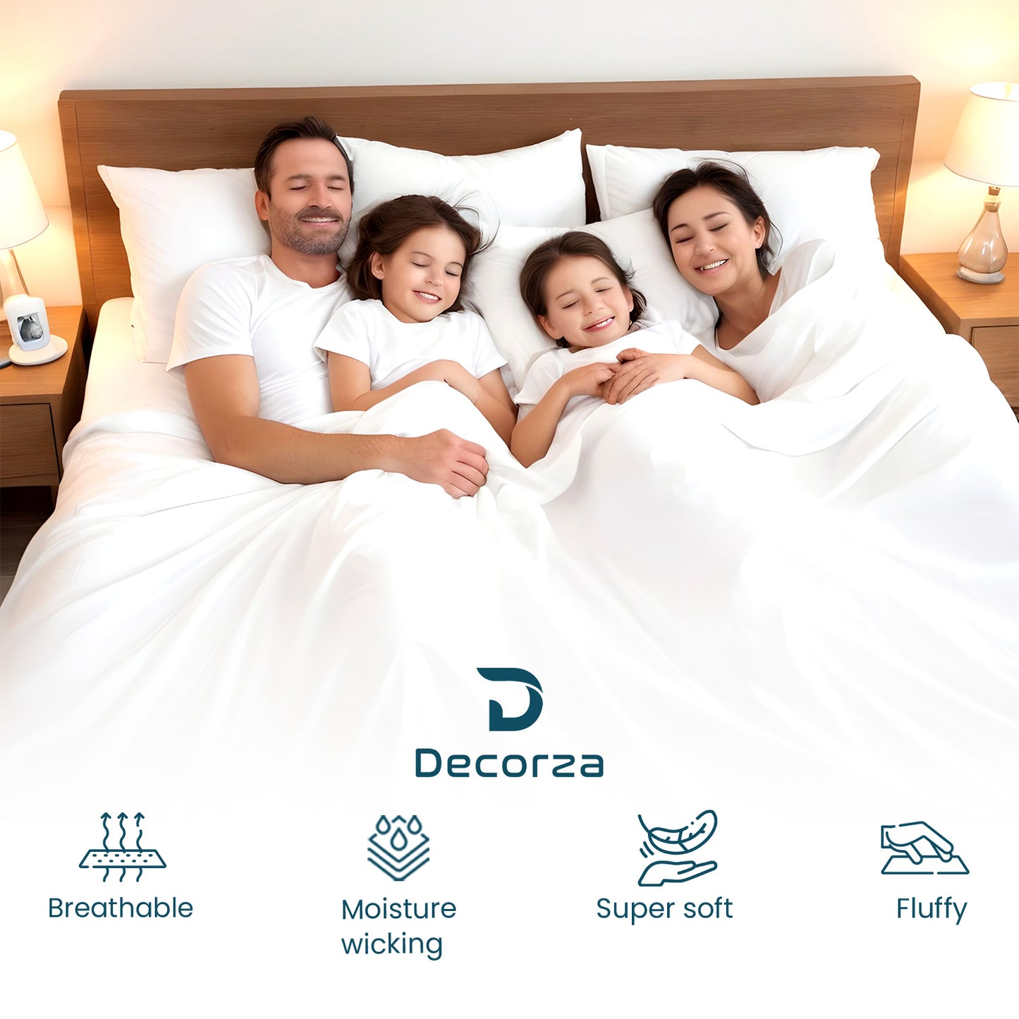 400TC 100% Organic Cotton 3pc Flat Sheet All Size/Colors ( 1 Flat & 2 Pillowcases )