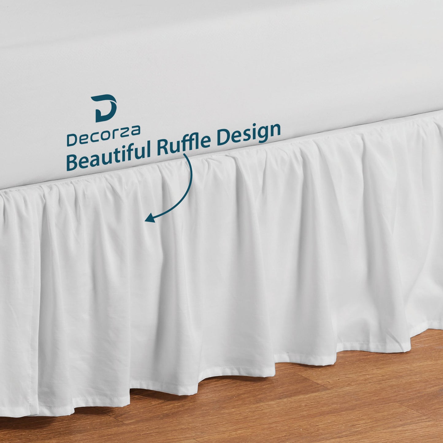 Premium Brushed Microfiber Multi-Ruffle 1pc Bedskirt All Drop/Size