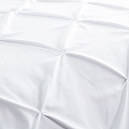400TC 100% Organic Cotton All Season Export Quality 1pc Pinch Pleated Comforter, 300GSM, 700+ Fill Power, 45 oz Fill Weight