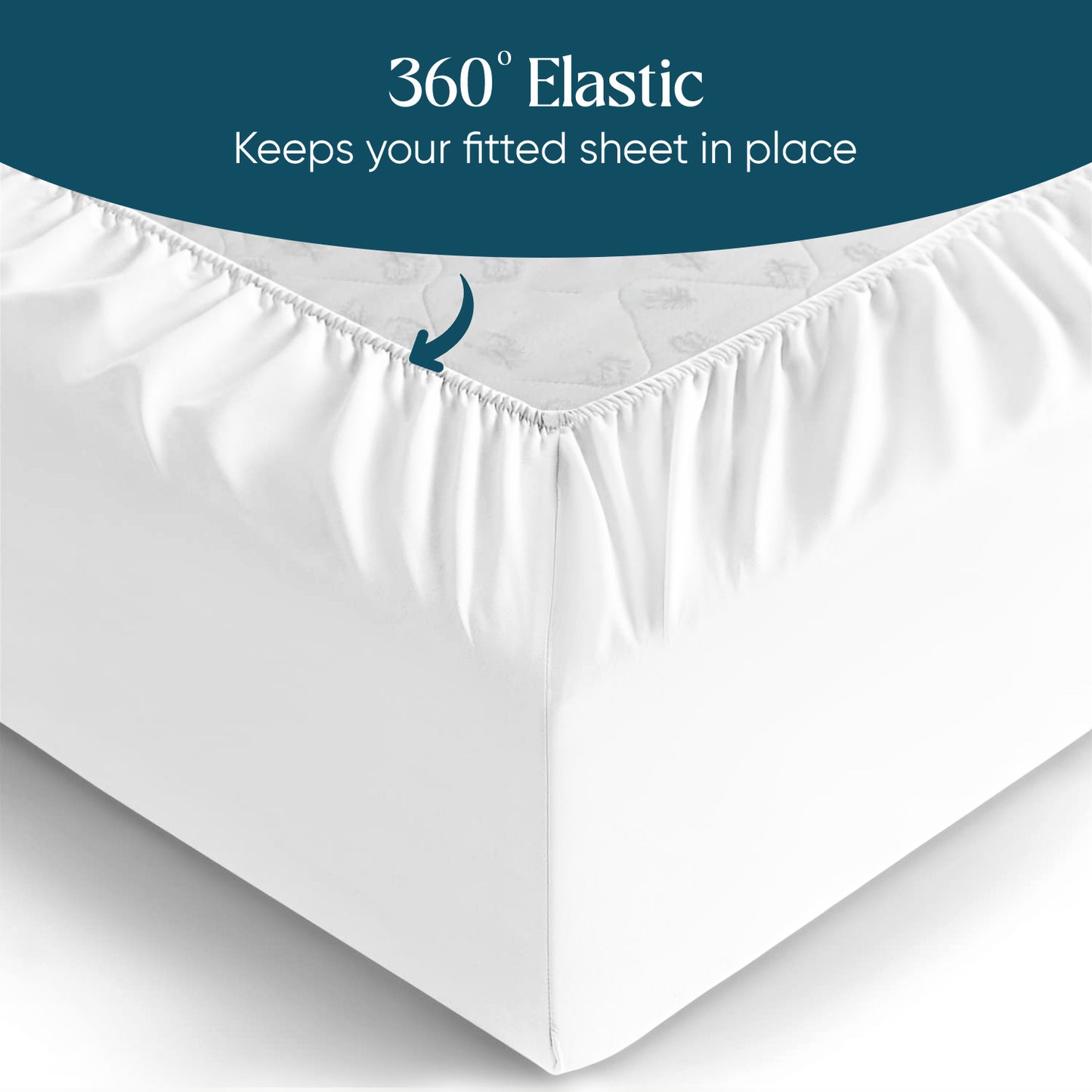 Premium Brushed Microfiber 1pc Fitted Sheet 18" Deep Pocket