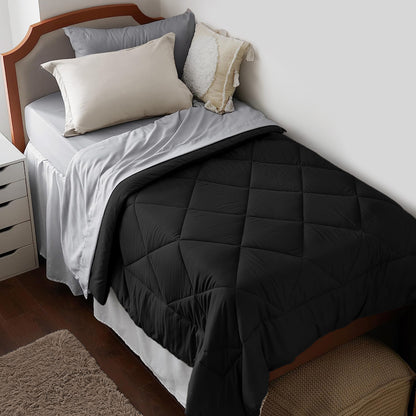 Premium Brushed Microfiber All Season Export Quality 1pc Comforter, 300GSM, 700+ Fill Power, 45 oz Fill Weight