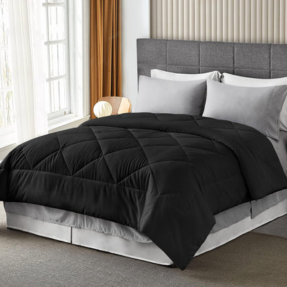 400TC 100% Organic Cotton All Season Export Quality 1pc Comforter, 300GSM, 700+ Fill Power, 45 oz Fill Weight