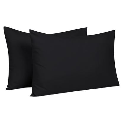 400TC 100% Organic Cotton Set of 2 Toddler/Travel Pillow Cases Zipper Closure