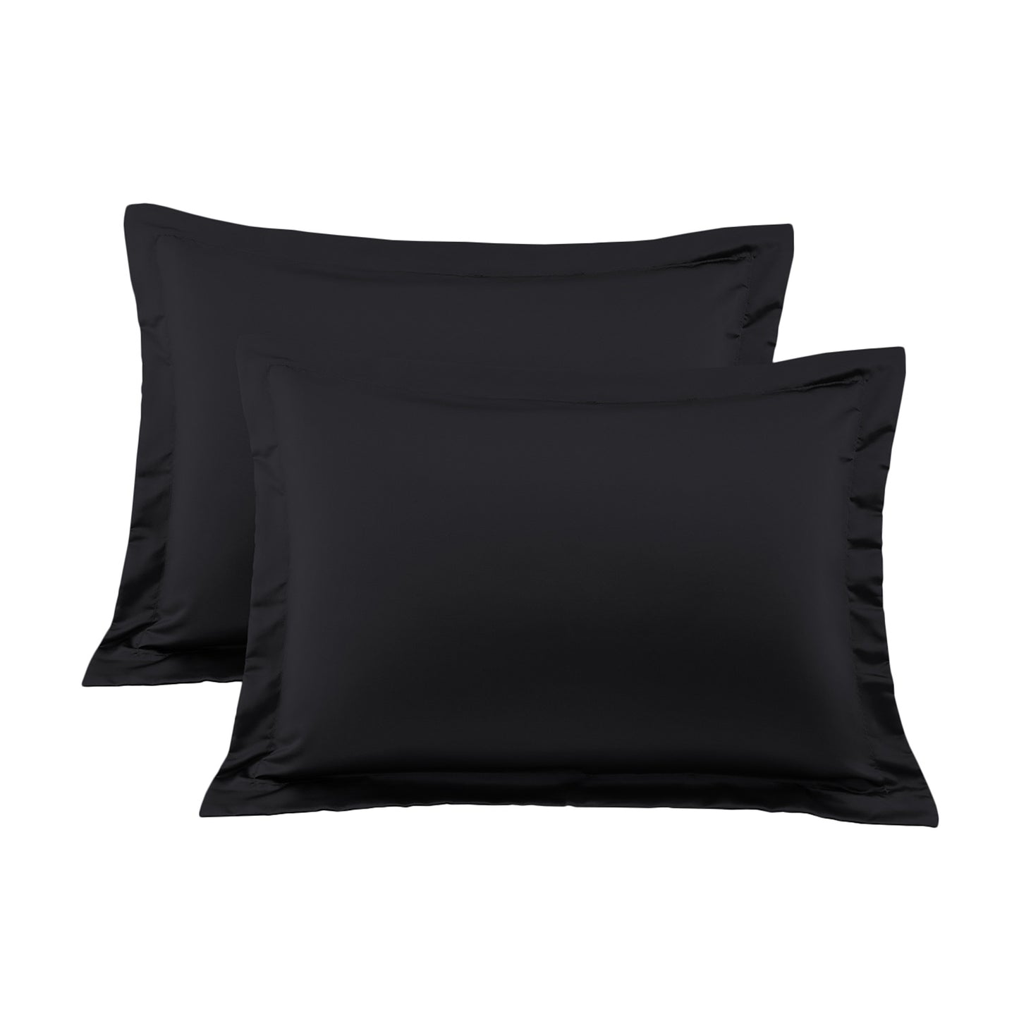 400TC 100% Organic Cotton European Pillow Shams Set o f 2 - Envelope Closure