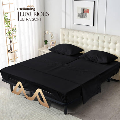 400TC 100% Organic Cotton Multi-Ruffle 1pc Bedskirt All Drop/Size