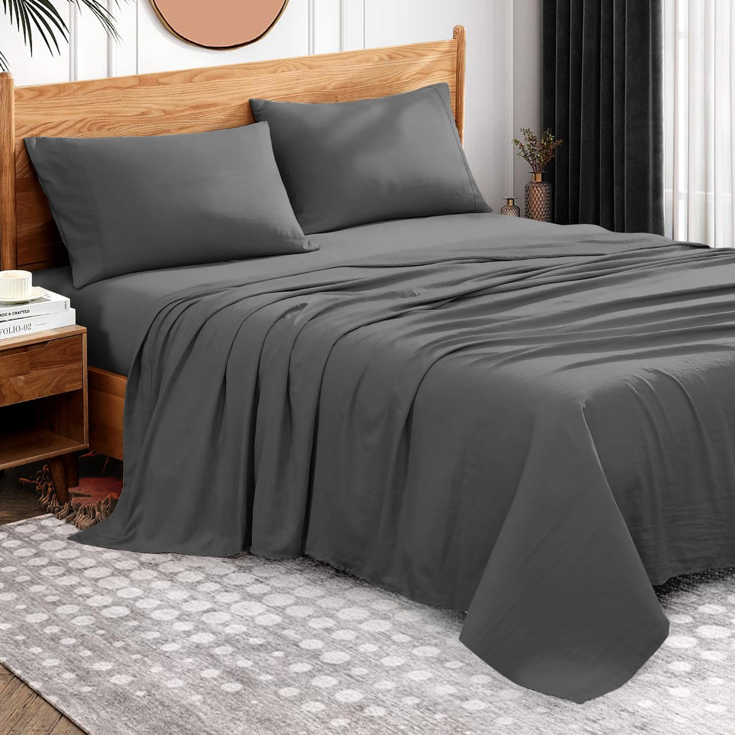 800TC 100% Organic Cotton 1pc Flat Sheet All Size/Colors ( 1 Flat & 2 Pillowcases )