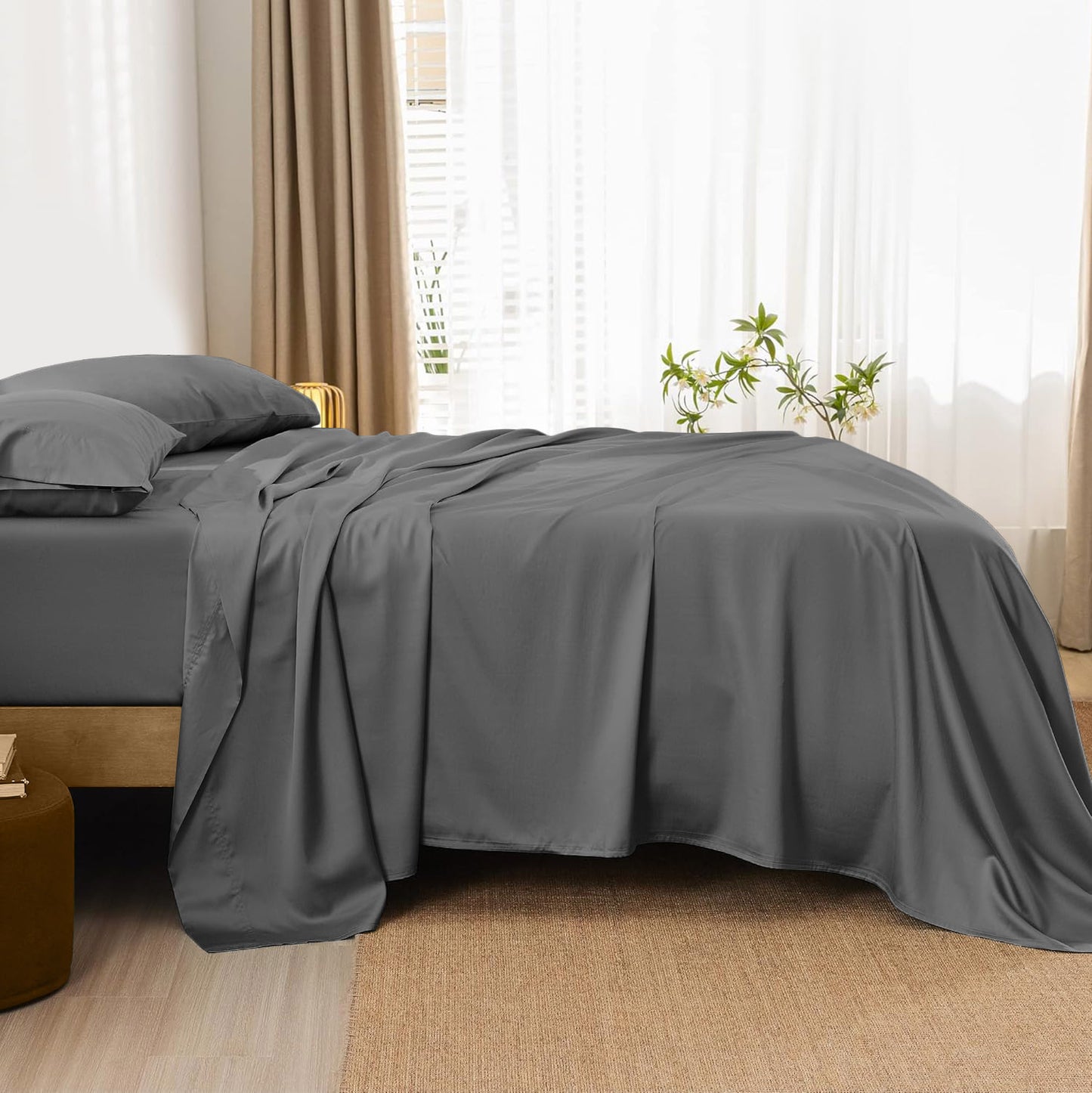 800TC 100% Organic Cotton 1pc Flat Sheet All Size/Colors