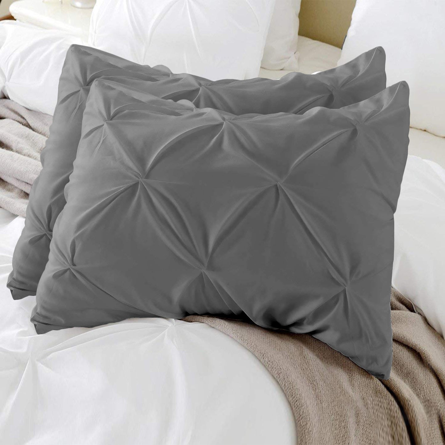 400TC 100% Organic Cotton Set of 2 Pillow Cases Envelope Closure