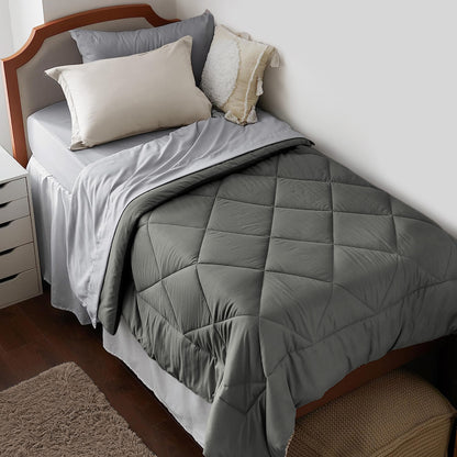 Premium Brushed Microfiber All Season Export Quality 1pc Comforter, 300GSM, 700+ Fill Power, 45 oz Fill Weight