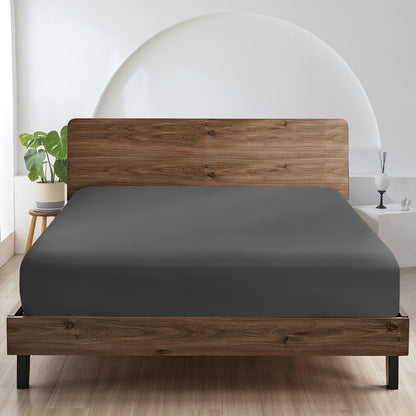 Premium Brushed Microfiber 1pc Fitted Sheet 18" Deep Pocket