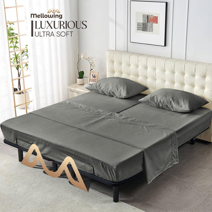 400TC 100% Organic Cotton Multi-Ruffle 1pc Bedskirt All Drop/Size