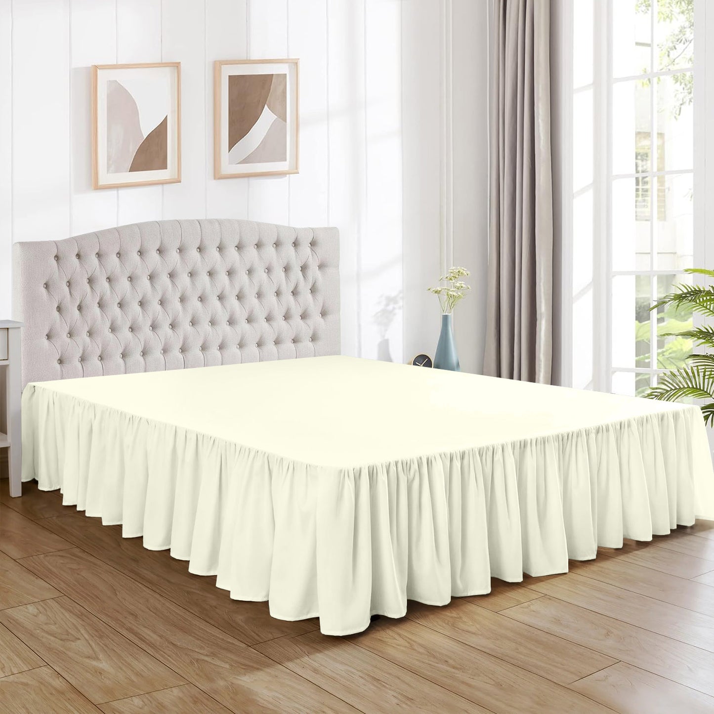 Premium Brushed Microfiber Multi-Ruffle 1pc Bedskirt All Drop/Size
