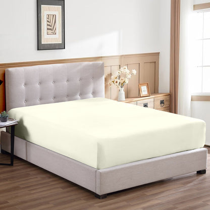800TC 100% Organic Cotton 1pc Fitted Sheet 18" Deep Pocket