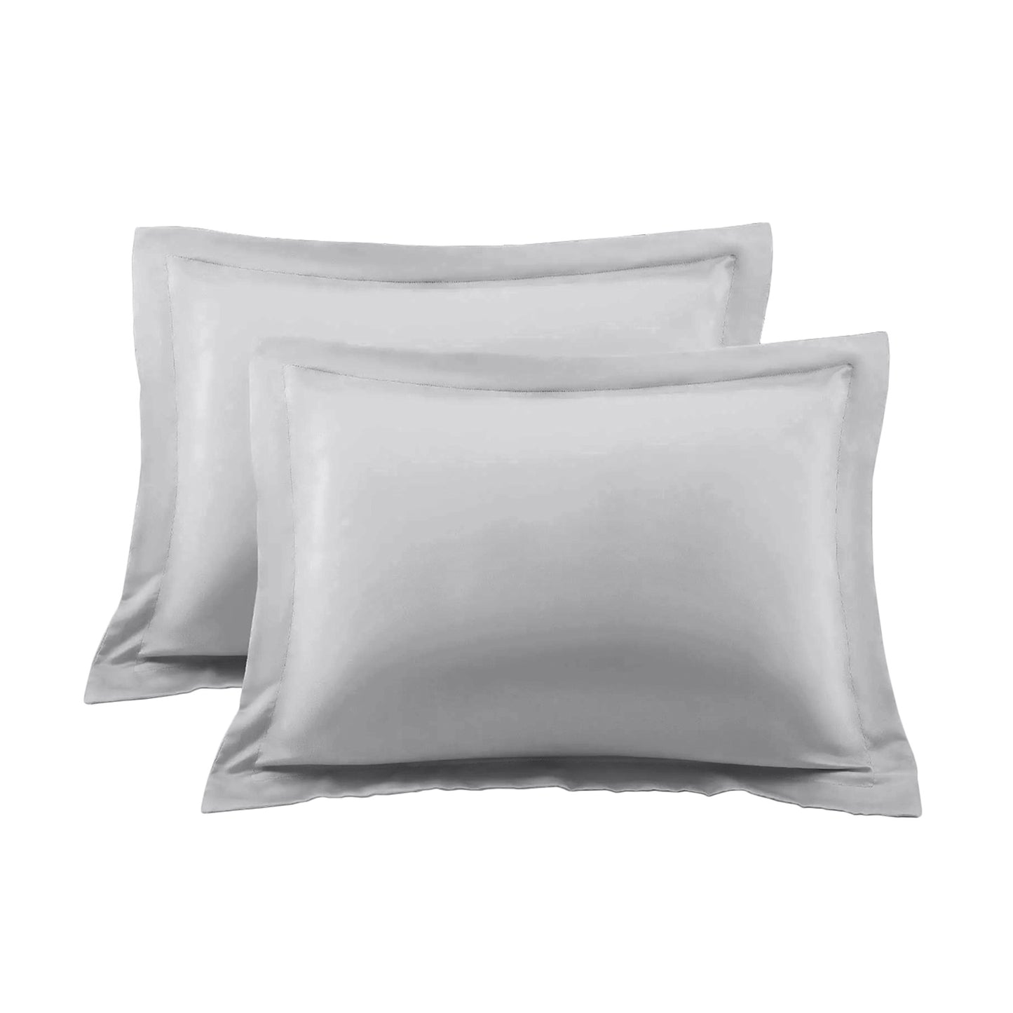 400TC 100% Organic Cotton European Pillow Shams Set o f 2 - Envelope Closure