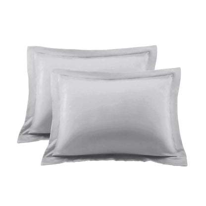 400TC 100% Organic Cotton European Pillow Shams Set o f 2 - Envelope Closure