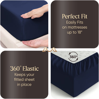 400TC 100% Organic Cotton Multi-Ruffle 1pc Bedskirt All Drop/Size