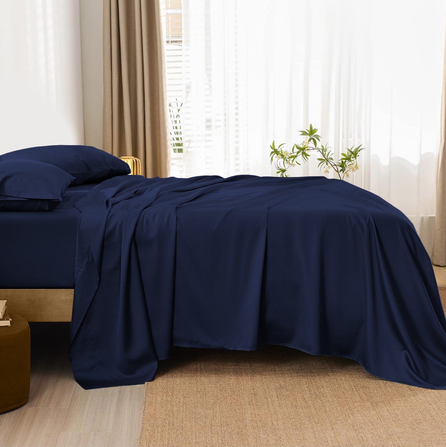 800TC 100% Organic Cotton 1pc Flat Sheet All Size/Colors