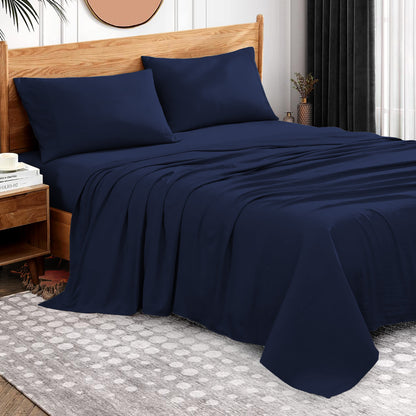800TC 100% Organic Cotton 1pc Flat Sheet All Size/Colors ( 1 Flat & 2 Pillowcases )