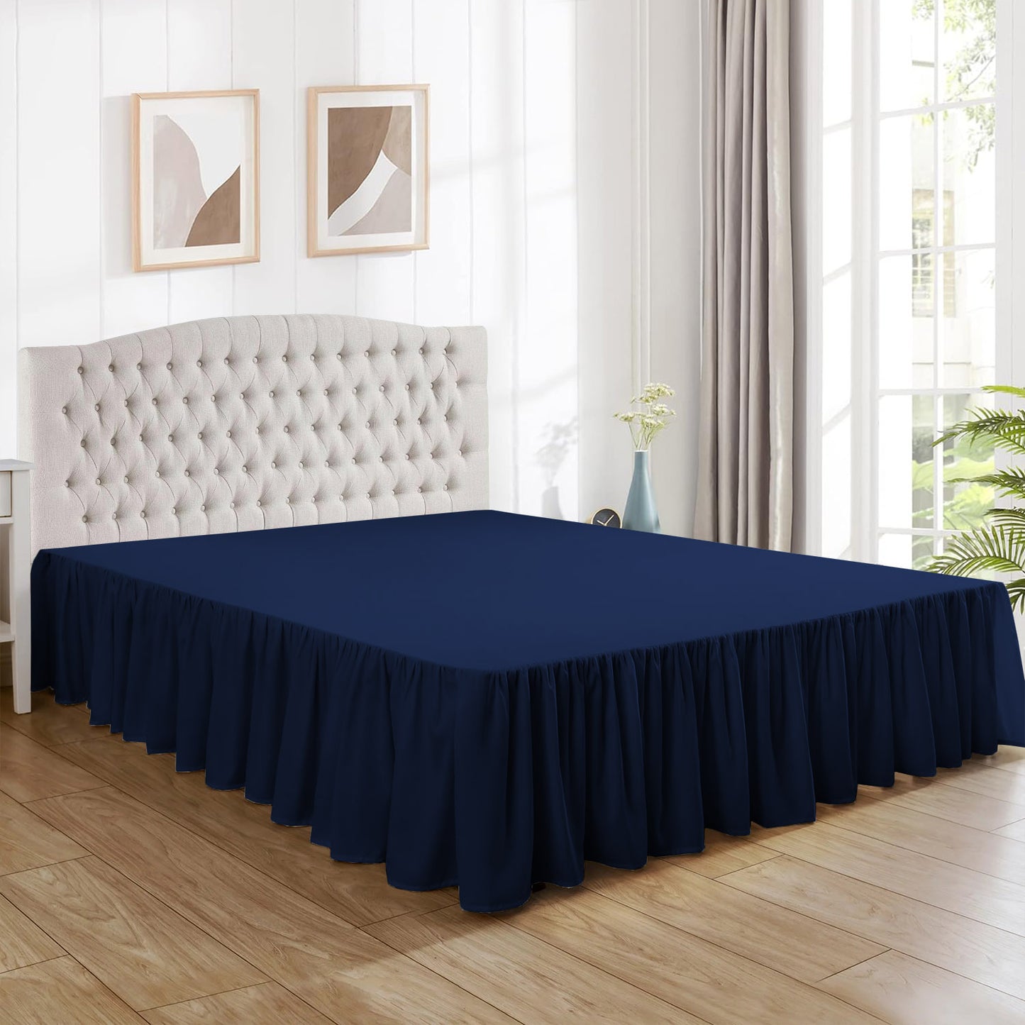 Premium Brushed Microfiber Multi-Ruffle 1pc Bedskirt All Drop/Size