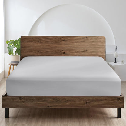 400TC 100% Organic Cotton 1pc Fitted Sheet 18" Deep Pocket