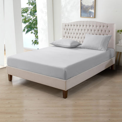 800TC 100% Organic Cotton 3pc Fitted Sheet 18" Deep Pocket ( 1 Fitted & 2 Pillowcases )