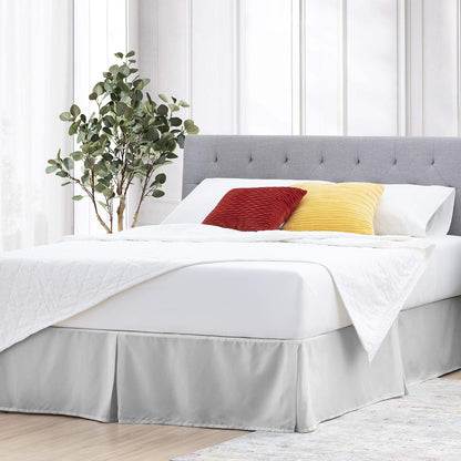 400TC 100% Organic Cotton Split Corner Pleated 1pc Bedskirt All Drop/Size