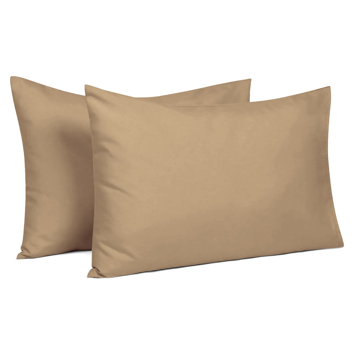 400TC 100% Organic Cotton Set of 2 Toddler/Travel Pillow Cases Zipper Closure