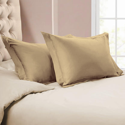 800TC 100% Organic Cotton Pillow Shams Set o f 2 - Envelope Closure