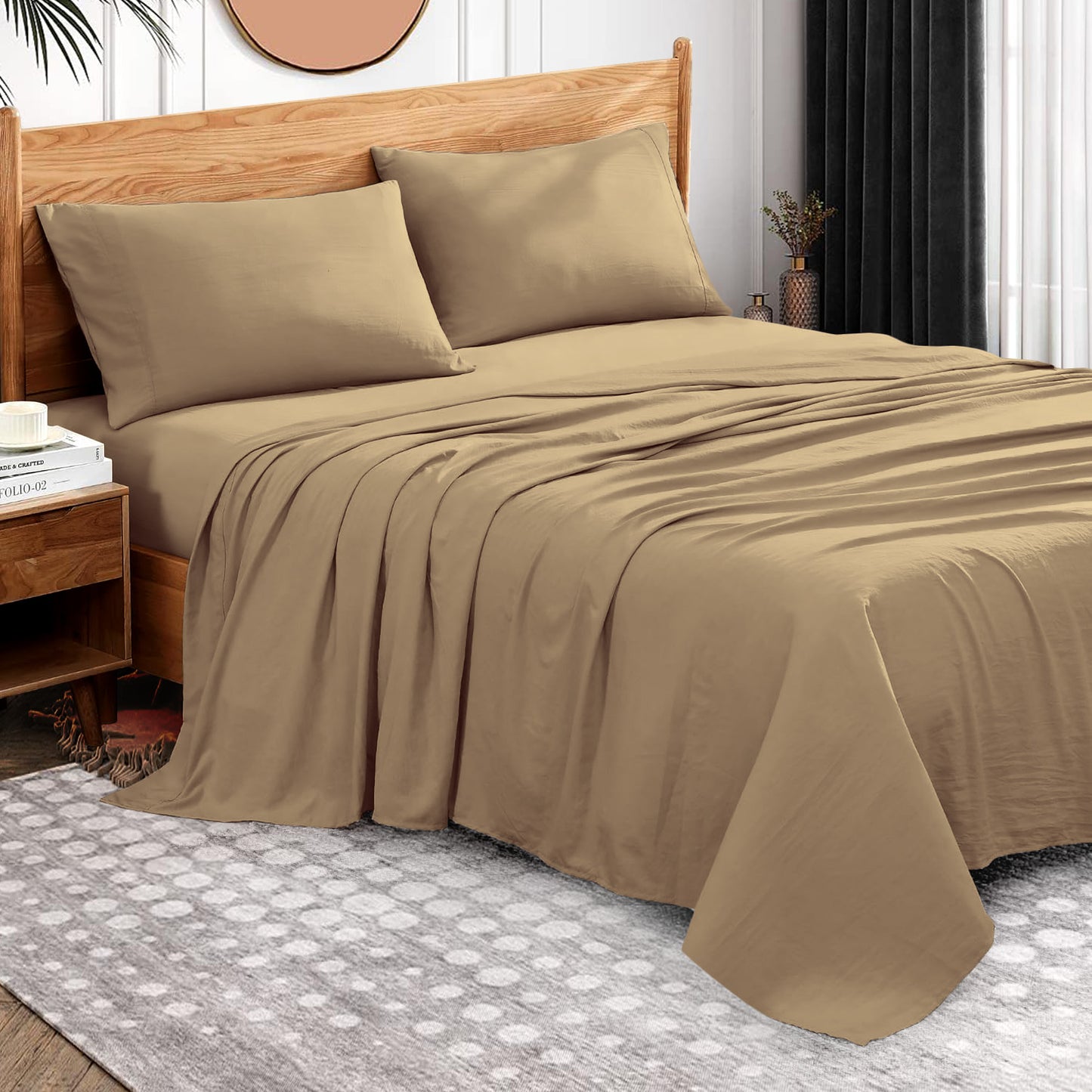 800TC 100% Organic Cotton 1pc Flat Sheet All Size/Colors ( 1 Flat & 2 Pillowcases )