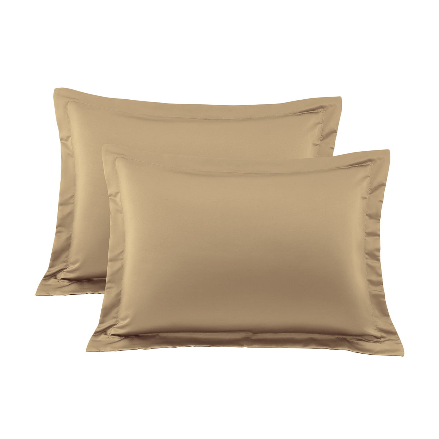 400TC 100% Organic Cotton European Pillow Shams Set o f 2 - Envelope Closure