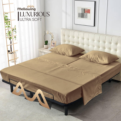 400TC 100% Organic Cotton Multi-Ruffle 1pc Bedskirt All Drop/Size