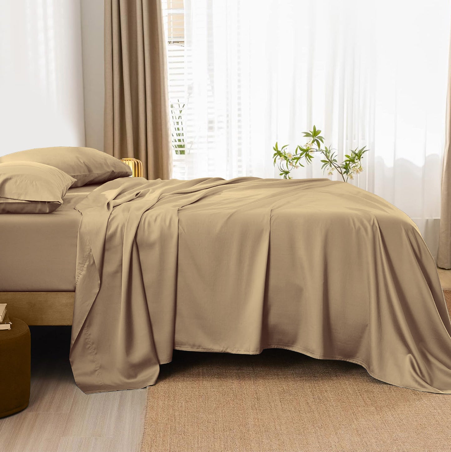 800TC 100% Organic Cotton 1pc Flat Sheet All Size/Colors