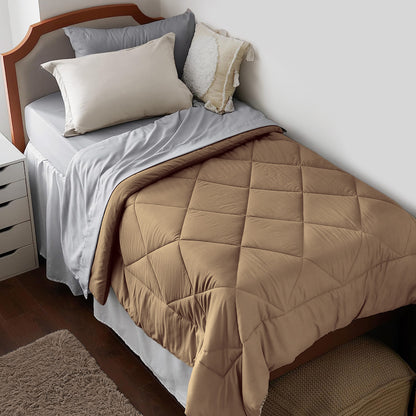 Premium Brushed Microfiber All Season Export Quality 1pc Comforter, 300GSM, 700+ Fill Power, 45 oz Fill Weight