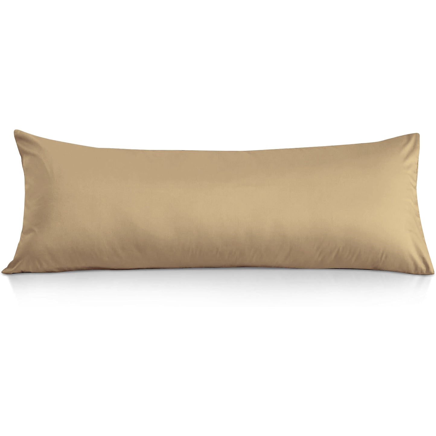 800TC 100% Organic Cotton 1pc Body Pillow Cases Zipper Closure