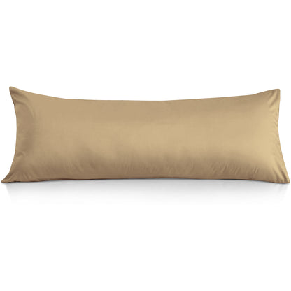 800TC 100% Organic Cotton 1pc Body Pillow Cases Zipper Closure
