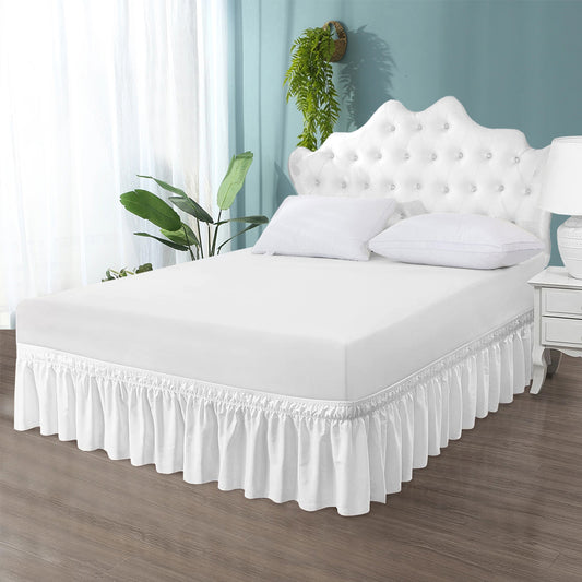 Premium Brushed Microfiber Wrap Around Ruffled 1pc Bedskirt All Drop/Size