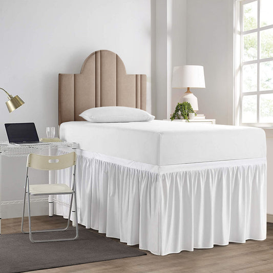Premium Brushed Microfiber College Dorm 1pc Bedskirt All Drop/Size