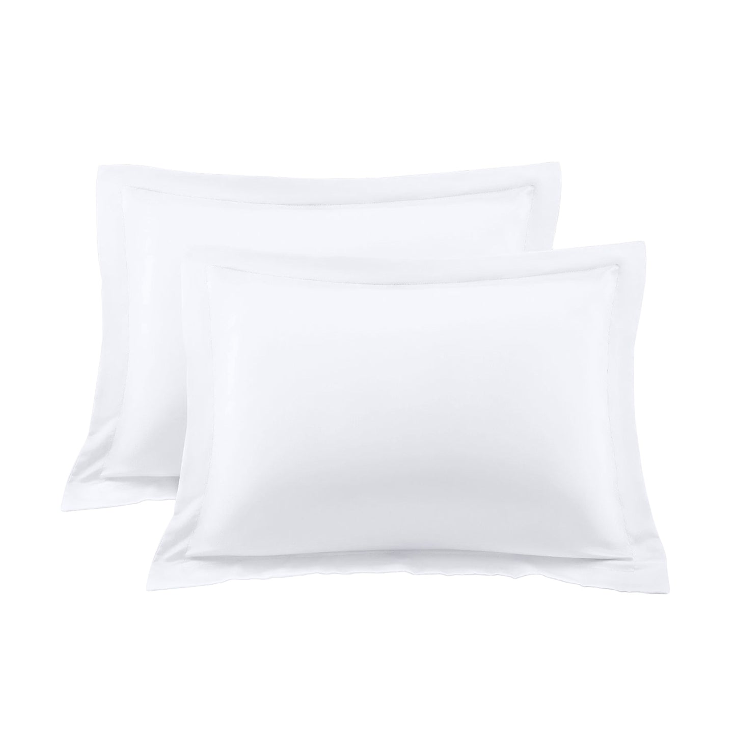 400TC 100% Organic Cotton European Pillow Shams Set o f 2 - Envelope Closure