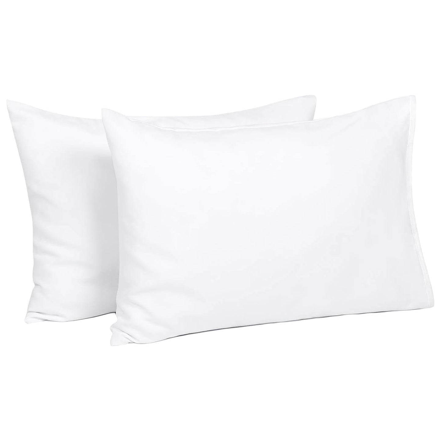 400TC 100% Organic Cotton Set of 2 Toddler/Travel Pillow Cases Zipper Closure