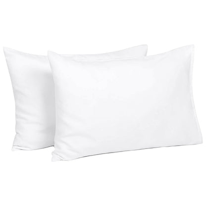 400TC 100% Organic Cotton Set of 2 Toddler/Travel Pillow Cases Zipper Closure