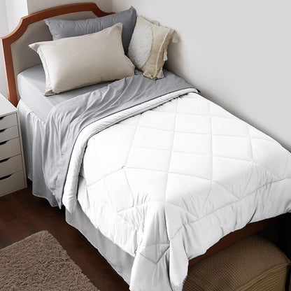Premium Brushed Microfiber All Season Export Quality 1pc Comforter, 300GSM, 700+ Fill Power, 45 oz Fill Weight