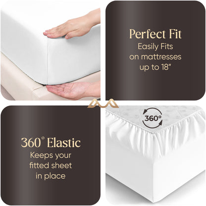 400TC 100% Organic Cotton Multi-Ruffle 1pc Bedskirt All Drop/Size