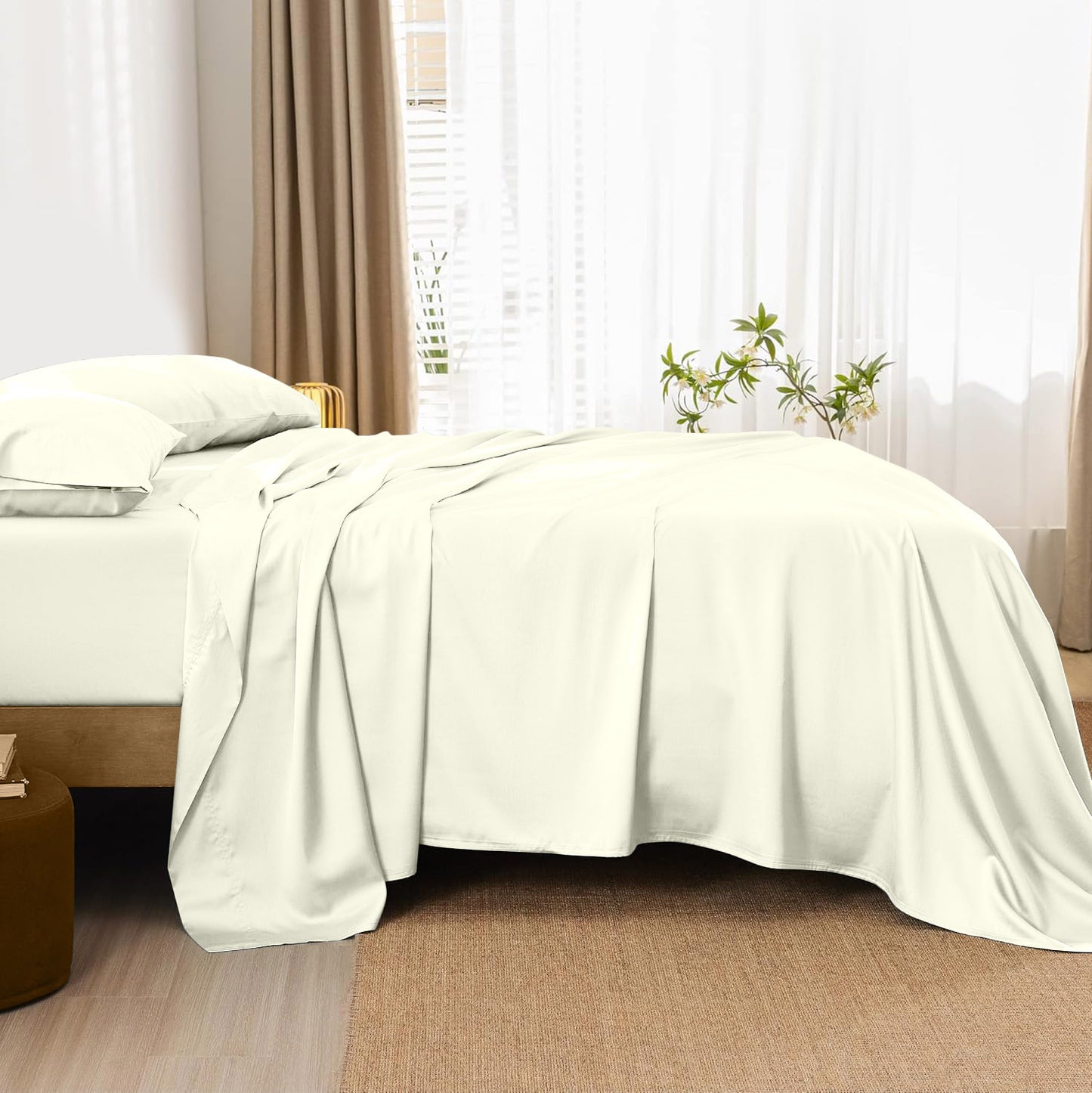 800TC 100% Organic Cotton 1pc Flat Sheet All Size/Colors
