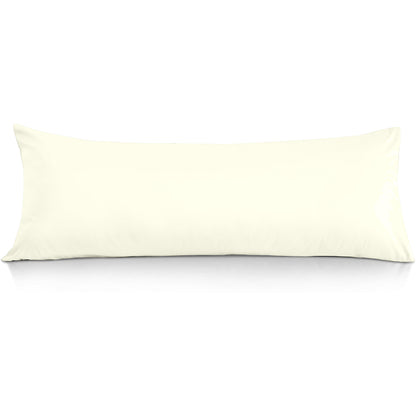 800TC 100% Organic Cotton 1pc Body Pillow Cases Zipper Closure