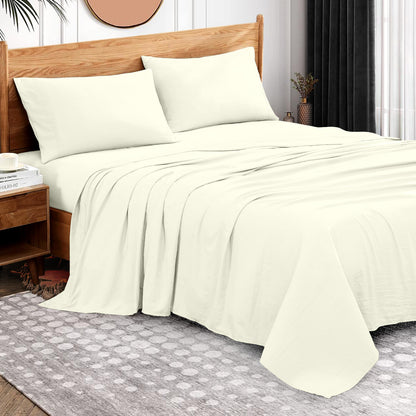 800TC 100% Organic Cotton 1pc Flat Sheet All Size/Colors ( 1 Flat & 2 Pillowcases )