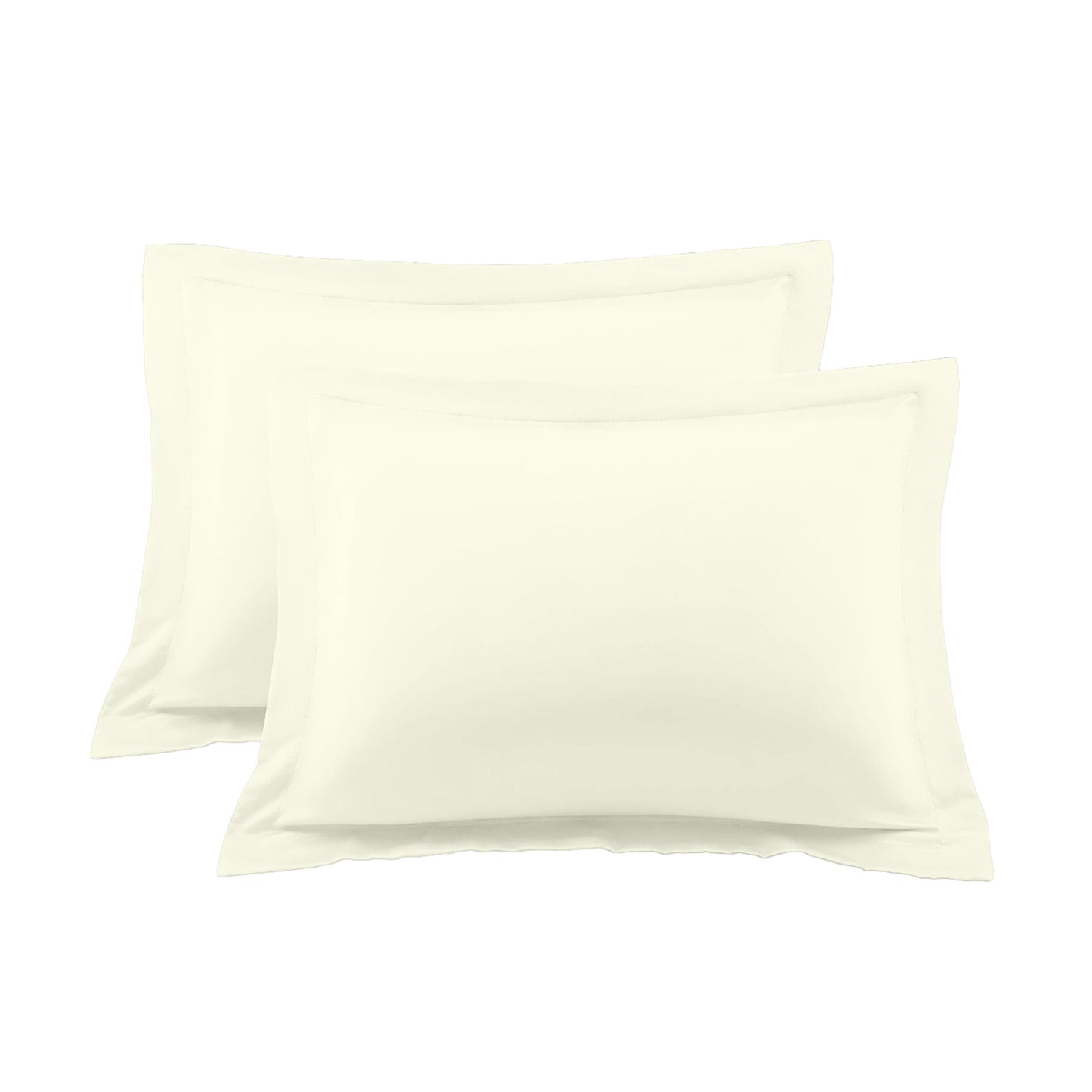 400TC 100% Organic Cotton European Pillow Shams Set o f 2 - Envelope Closure